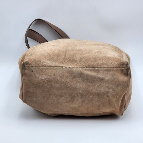 M.I.L.A. Suede Sand Tan Large Pocket Tassel Tote Bag - Picture 5 of 13